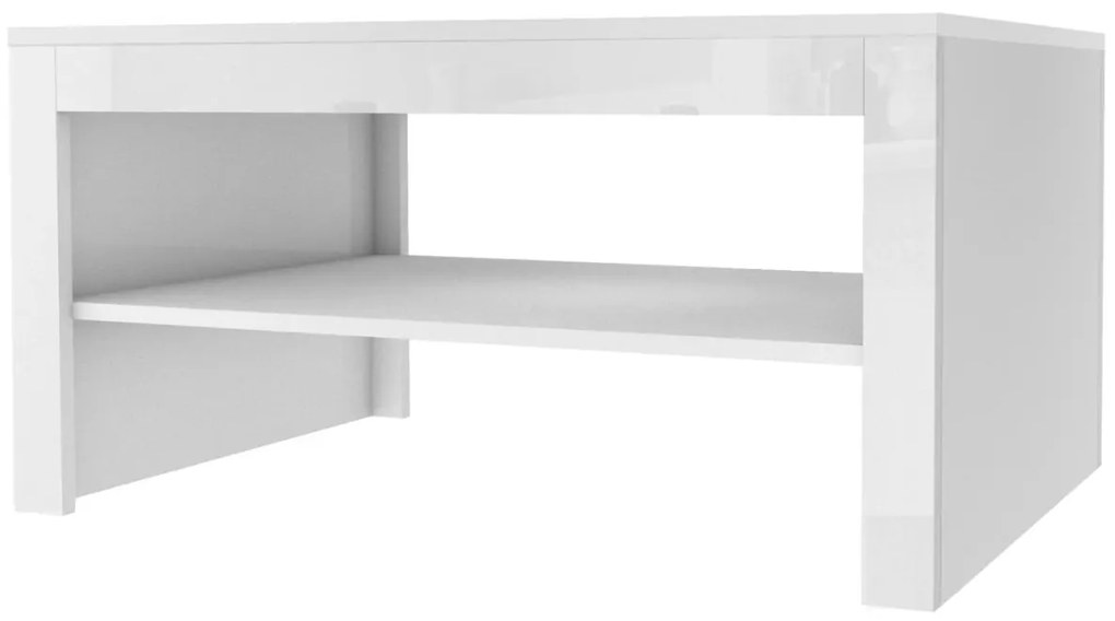 Konferenční stolek Selene 41 90 cm bílý lesk