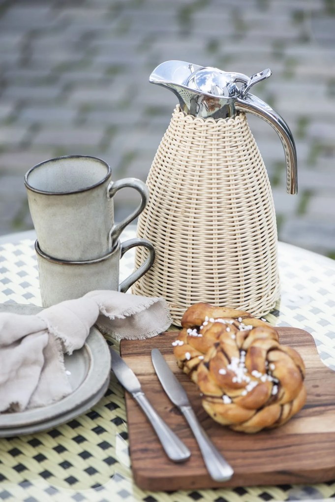 Ib Laursen Termokanvica Polyrattan Braid 1,5 l