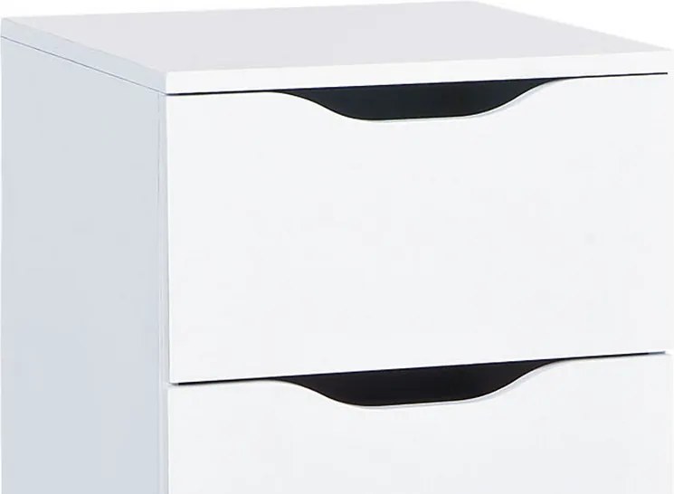 Komoda so 4 zásuvkami Westphalen, biela