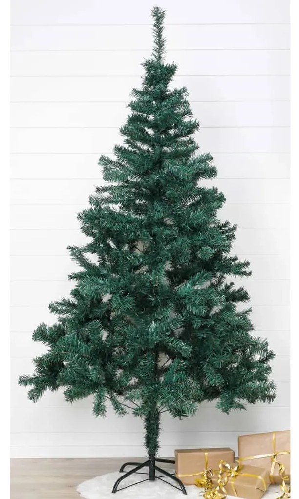 HI Vianočný stromček s kovovým stojanom zelený 210 cm