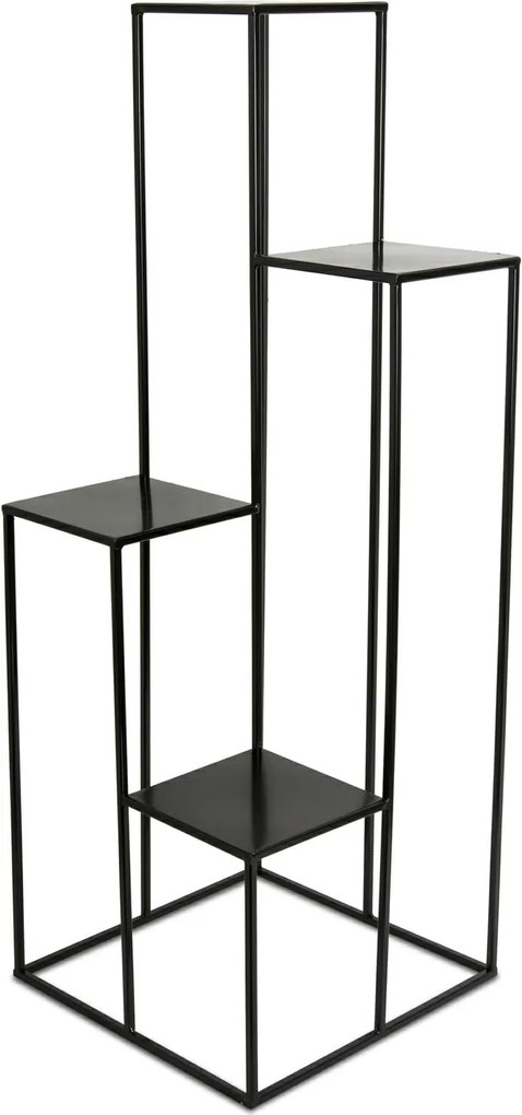 STOJAN NA KVETINÁČ KASKADA2 110X40X40 CM ČIERNA