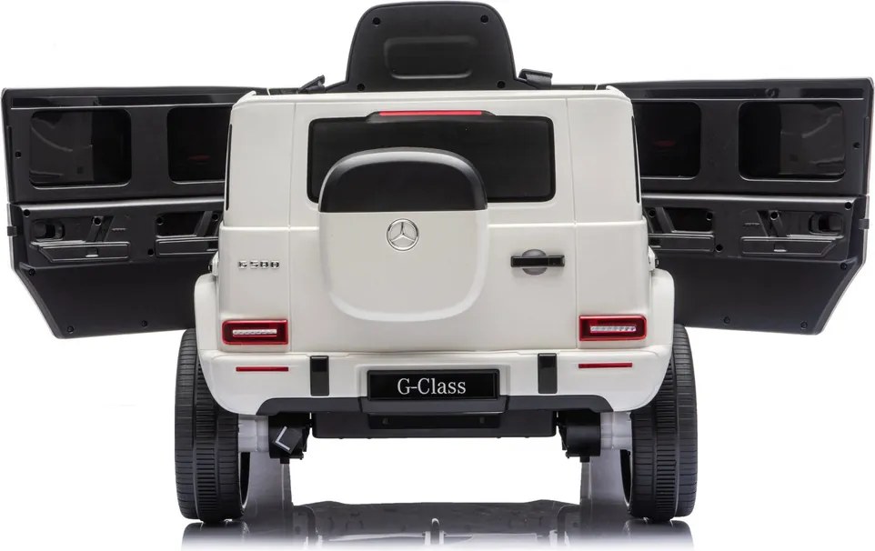 LEAN CARS Akumulátorové vozidlo Mercedes G 4x4 24 V 2580, biele