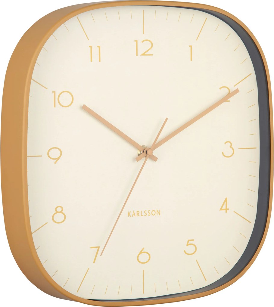 Nástenné hodiny Grato Cuadrado Karlsson KA6113LY, 29cm