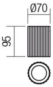Redo 01-2585 - Bodové svietidlo DELPHI 1xGU10/7W/230V pr. 7 cm zlaté