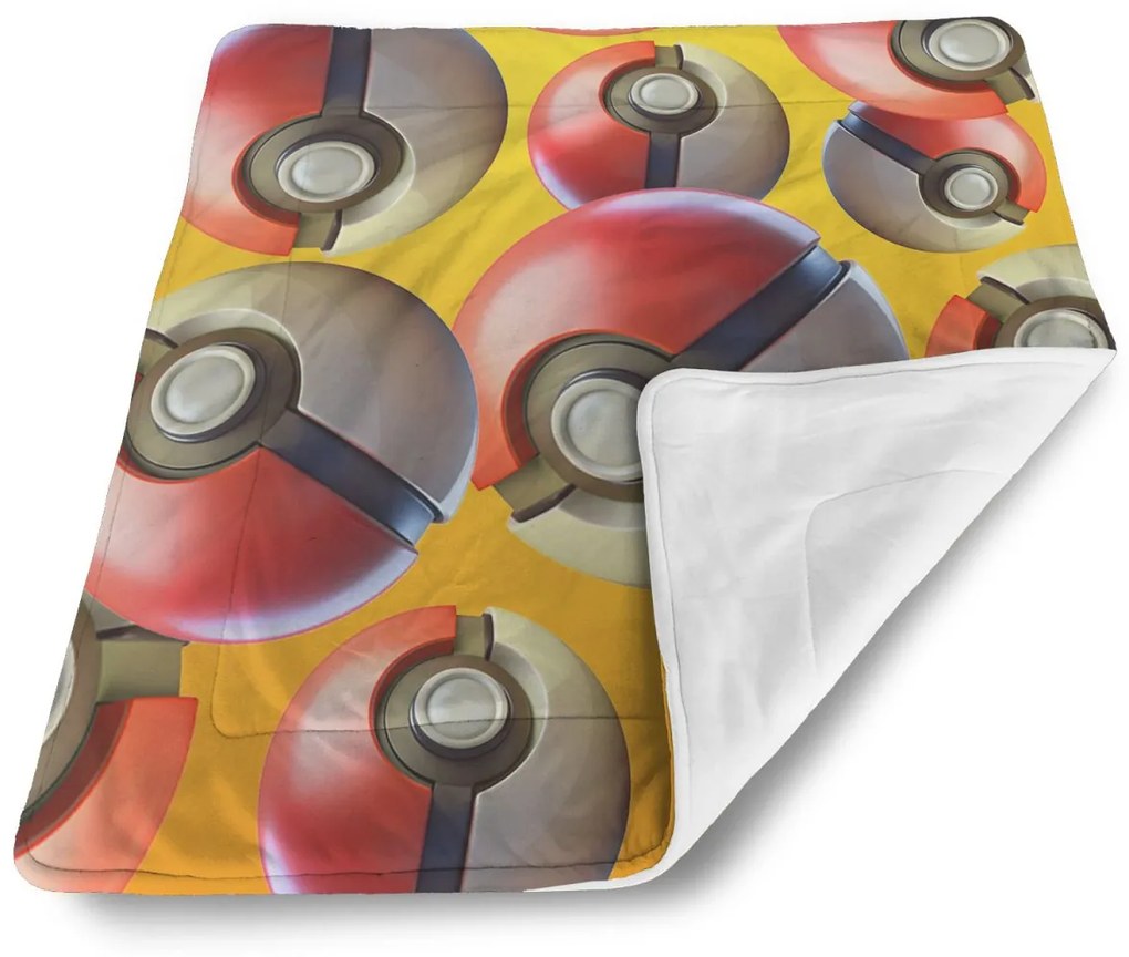 Sablio Deka pre bábätko Pokemon ball Pattern - 80x100 cm