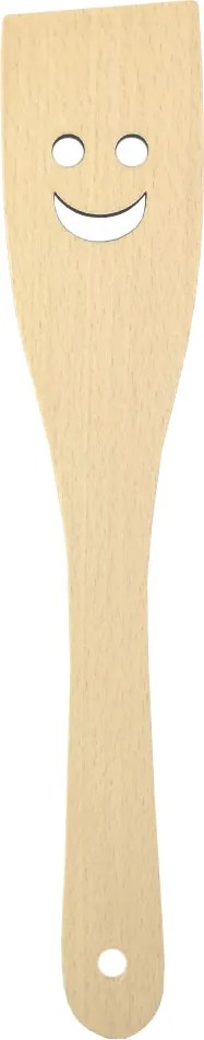 AMADEA Drevená obracačka s tvárou, masívne drevo, 28 cm