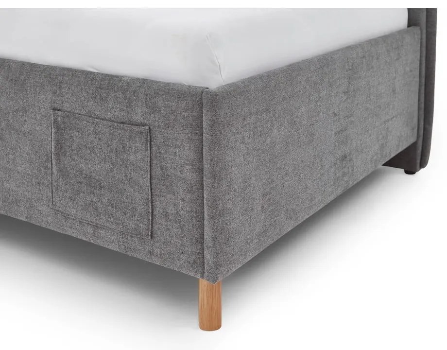 Sivá detská posteľ s úložným priestorom 90x200 cm Fun – Meise Möbel