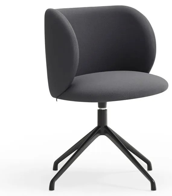 Tmavosivé čalúnené jedálenské kreslo Mogi – Teulat