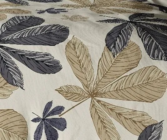 Krepové bavlnené obliečky Homa TORRY LEAFS 2-dielna sada 140x200 cm