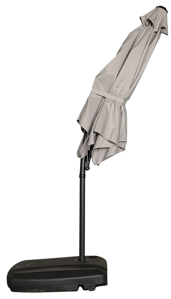 Záhradný slnečník Houseland Zylo 300 cm svetlosivý