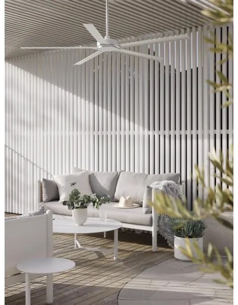 Lucci air 21616049 - Stropný ventilátor MONZA IP55 biela + diaľkové ovládanie