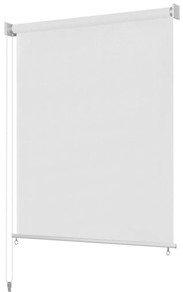 vidaXL Vonkajšia zatemňovacia roleta, 120x230 cm, biela