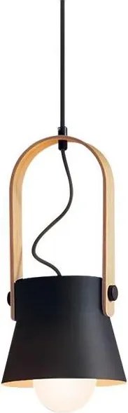 Zambelis 18192 - Luster na lanku 1xE27/40W/230V čierna