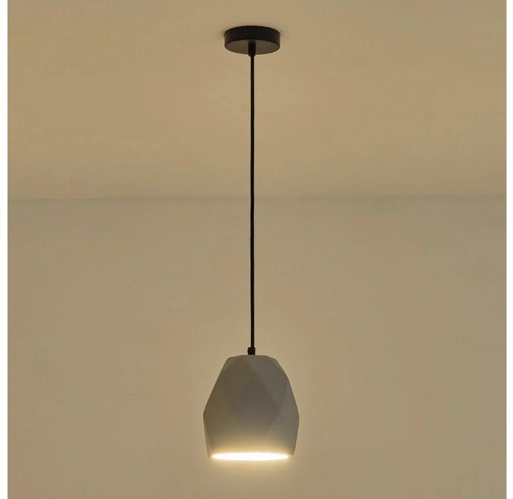 Luster na lanku 1xE27/40W/230V šedá