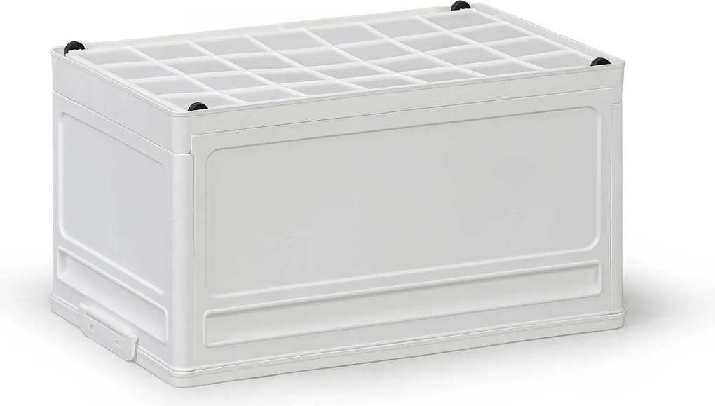 Skladací úložný regálový box L 37 l, 459x320x250 mm, biely