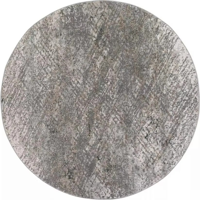 TA Koberec D714A BIELY VIZON VALLEY ROUND Rozmer: 80x80 cm