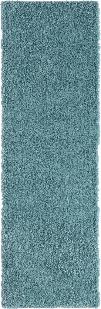 Behúň My Shaggy hellblau, 80x250, modrá, chodba / predsieň, My Flair