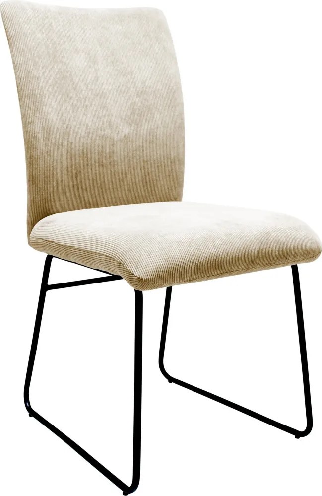Jedálenská stolička Sephia, svetlobéžová štruktúrovaná látka
