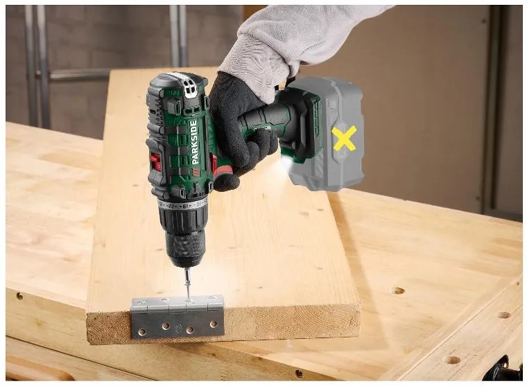 Parkside® Aku vŕtací skrutkovač 20 V Pabs 20-Li I9 – bez akumulátora (100390031)