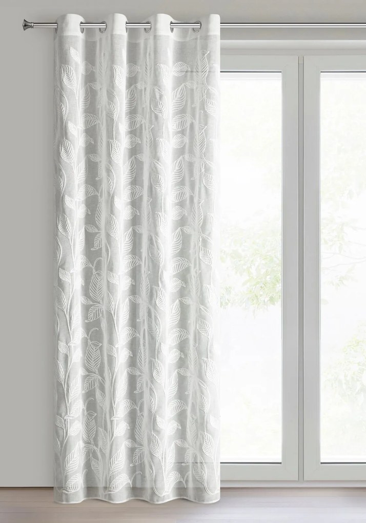 ZÁVES NA KRÚŽKOCH HOLI 140X250 CM LISTY