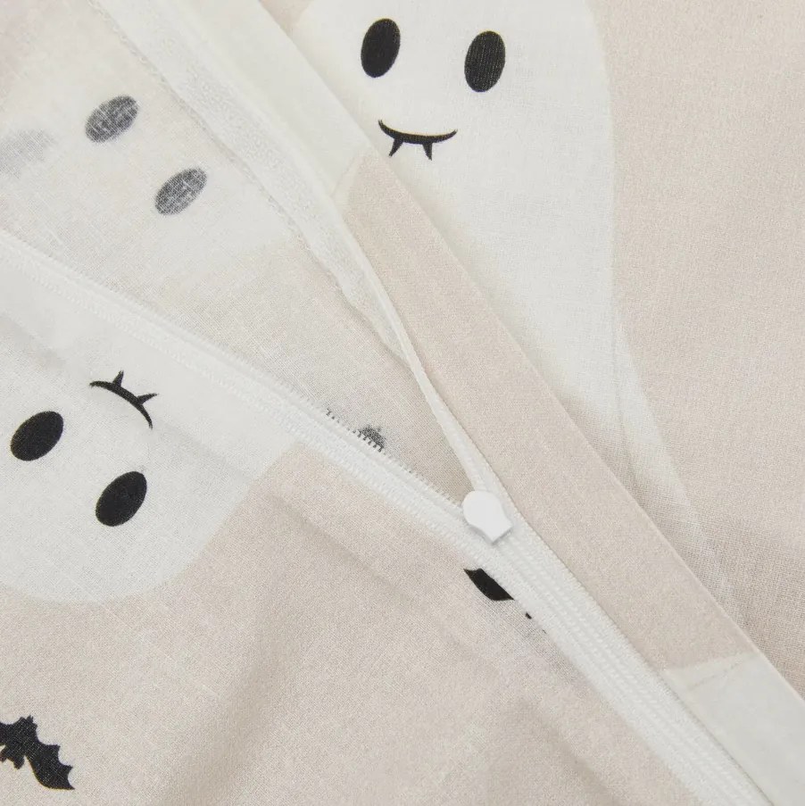 Detské obliečky z Renforcé bavlny GHOSTIE béžové Rozmer obliečky: 80 x 80 cm | 135 x 200 cm