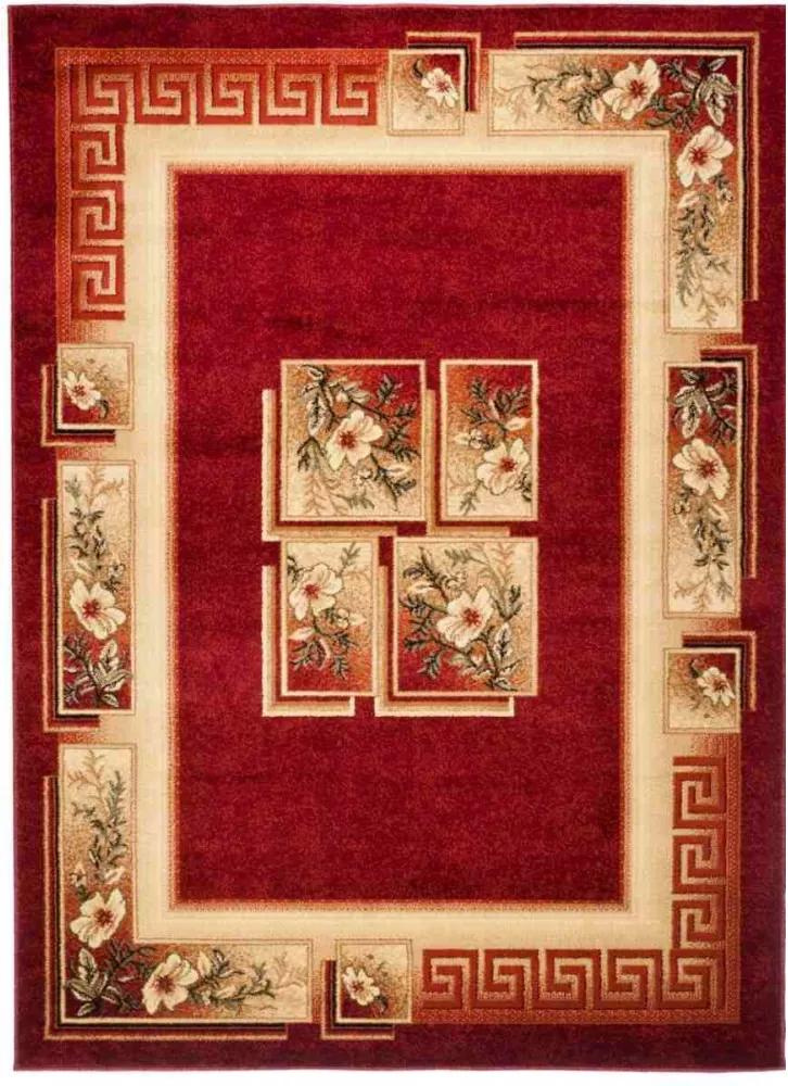 Kusový koberec Cosmina červený, Velikosti 70x140cm