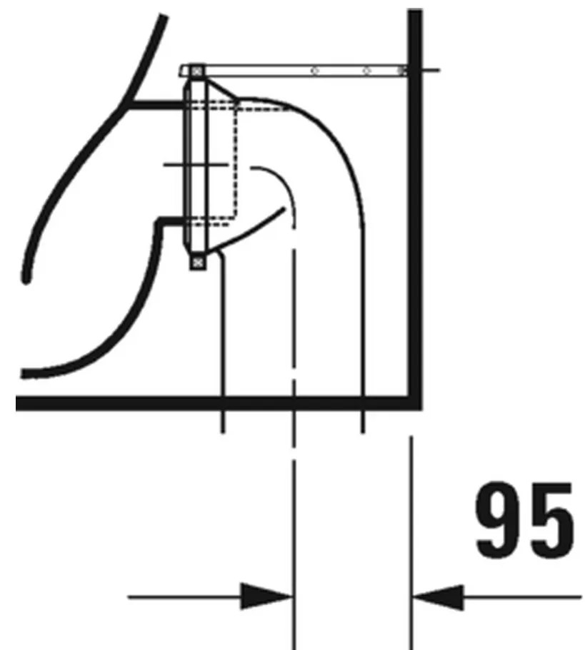 Duravit D-Neo - Stojace WC Duravit Rimless® s HygieneGlaze 580x370 mm, biela 2003092000