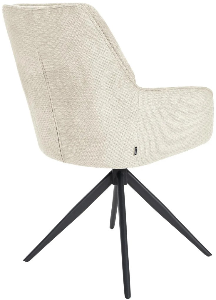 Jedálenská stolička Jules - látka - Krémová