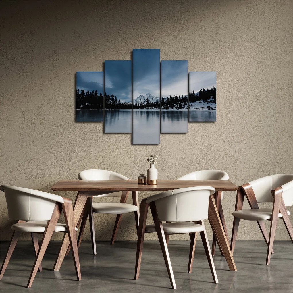Obraz - Na zamrznutom jazere (150x105 cm)