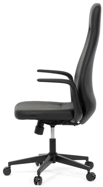 Autronic BONTEC Kancelárske kreslo, hojdací mechanizmus, čierna ekokoža, KA-T8325 BK Farba: Čierna