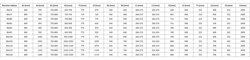 Mexen Lunar-F Duo, skladací sprchový kút 80 x 75 cm, 8mm číre sklo, zlatý profil, 836-080L-075P-50-00