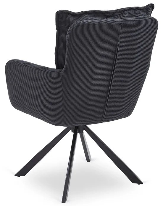 Otočná stolička MAGNUS čierna