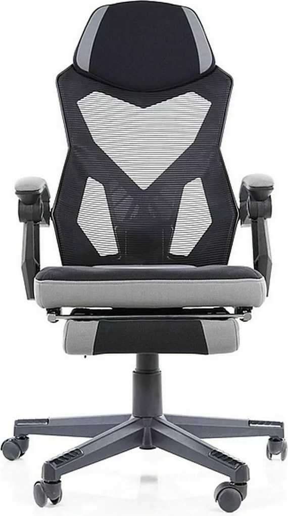 SI Otočná stolička Q-939 čierna - sivá