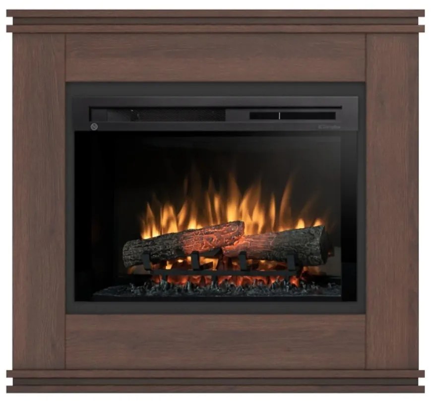 Elektrický krb Vena 26 tmavý dub/čierny