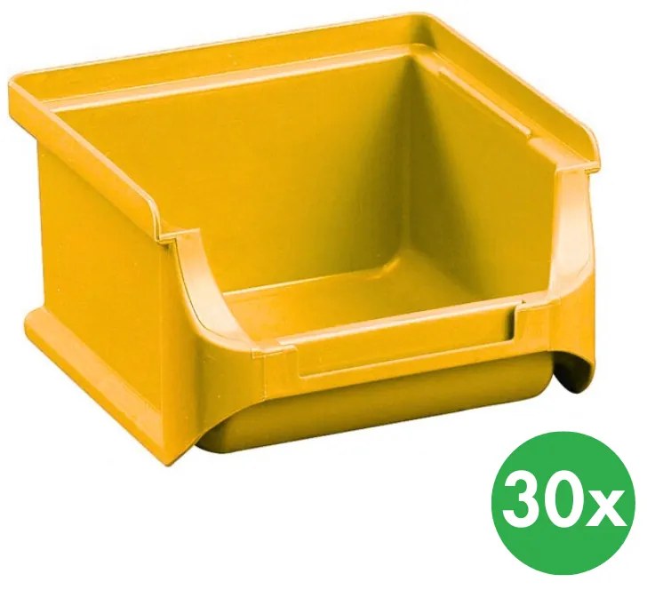 Allit Plastové boxy PLUS 1, 102 x 100 x 60 mm, žlté, 30 ks