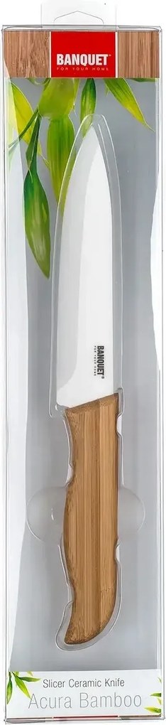 Banquet Keramický nôž porciovací Acura Bamboo, 23,5 cm