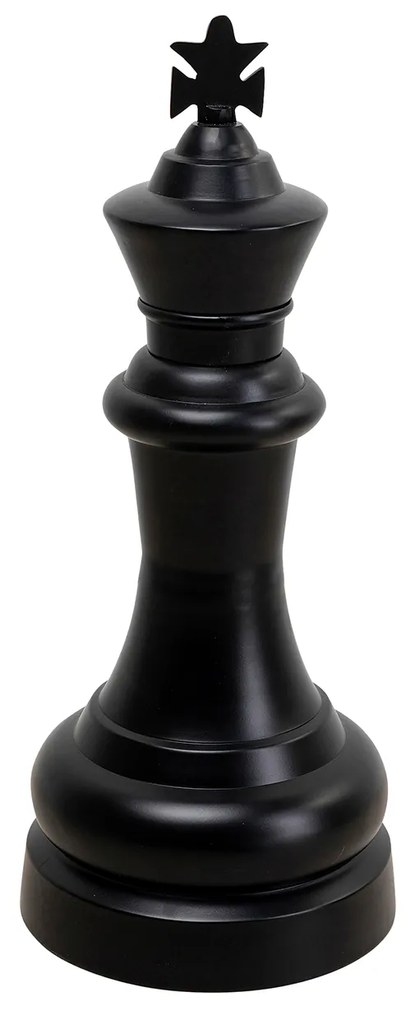 Chess King dekorácia čierna 68 cm