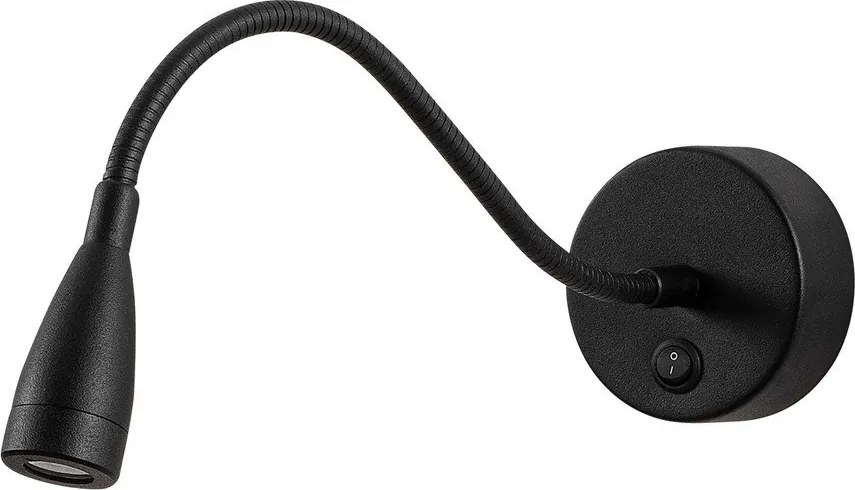 Čierne LED nástenné svietidlo Reading – Opviq lights