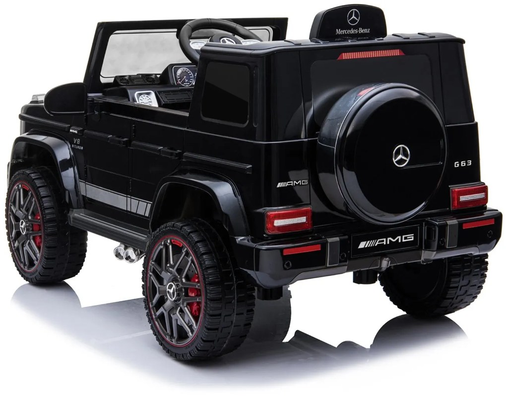 Detské elektrické autíčko na diaľkové ovládanie BestBerg BBCC-60B - Mercedes-Benz AMG G63 / od 3 rokov / nosnosť 25 kg / čierna