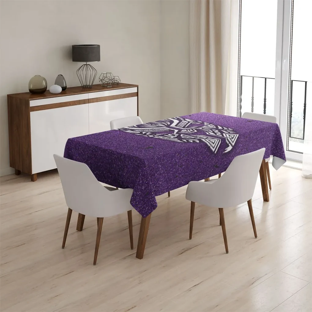 Sablio Obrus BLACK PANTHER wakanda forever Biely - 130x130 cm