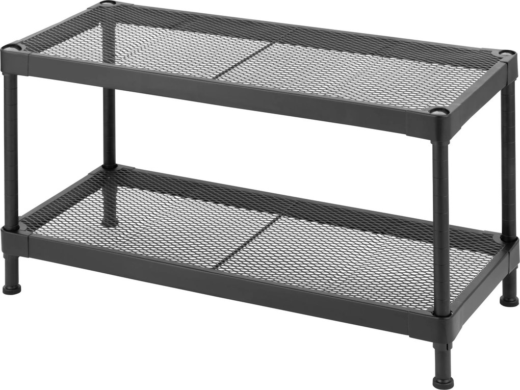 XXXLutz REGÁL NA TOPÁNKY, čierna, 75/40/32 cm MID.YOU - Online Only drobný nábytok - 000537006002