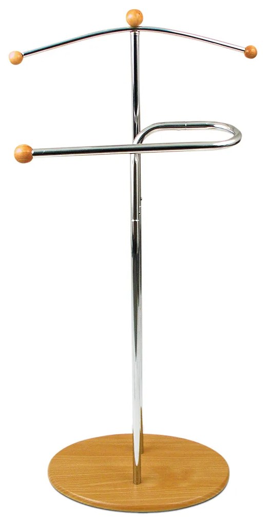 Kovový nemý sluha Autronic 83213CR – chrómový stojan na oblečenie