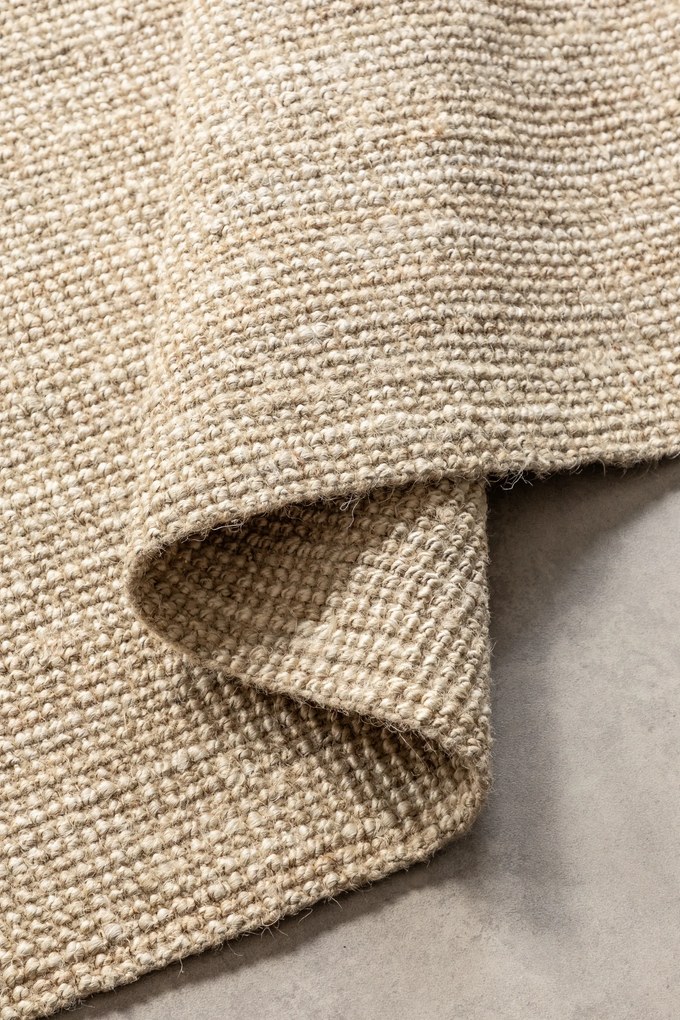 Hanse Home, Behúň Bouclé Jute 105973 Ivory White, 80x200, béžová, chodba / predsieň