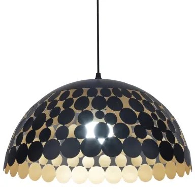 Luster na lanku LISA BLACK 1xE27/60W/230V