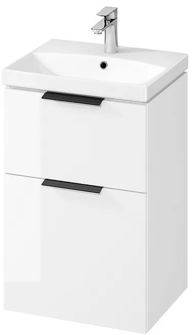 Cersanit City, kúpeľňová skrinka s umývadlom 50x40x76,5 cm, biela lesklá, S801-421