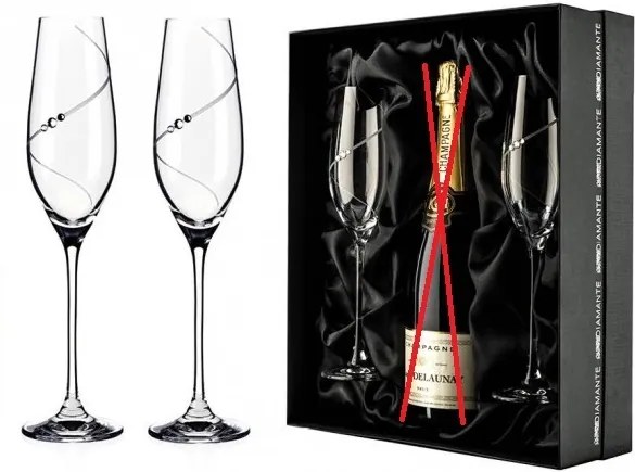 Diamante set pohárov na šampanské Silhouette City 210 ml 2KS