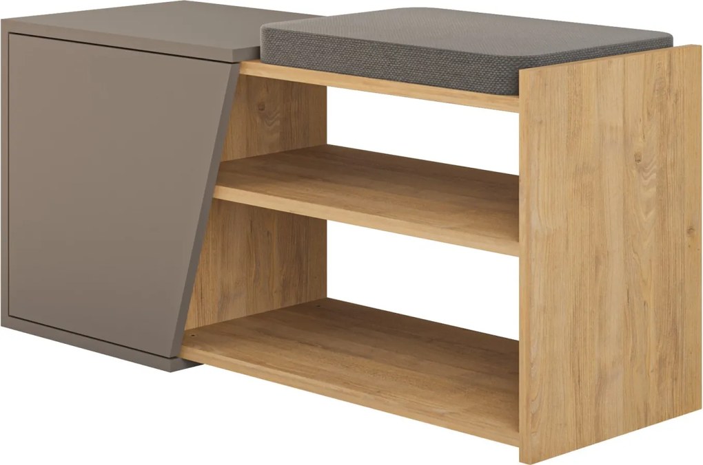 Botník Houseland FIONA dub zafírový/mocha