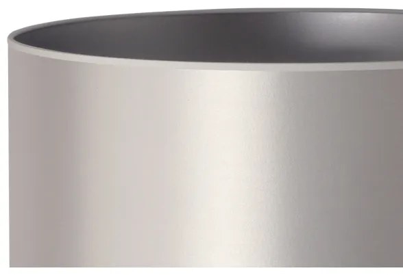 Duolla - Stojacia lampa CANNES 1xE27/15W/230V pr. 45 cm strieborná/biela