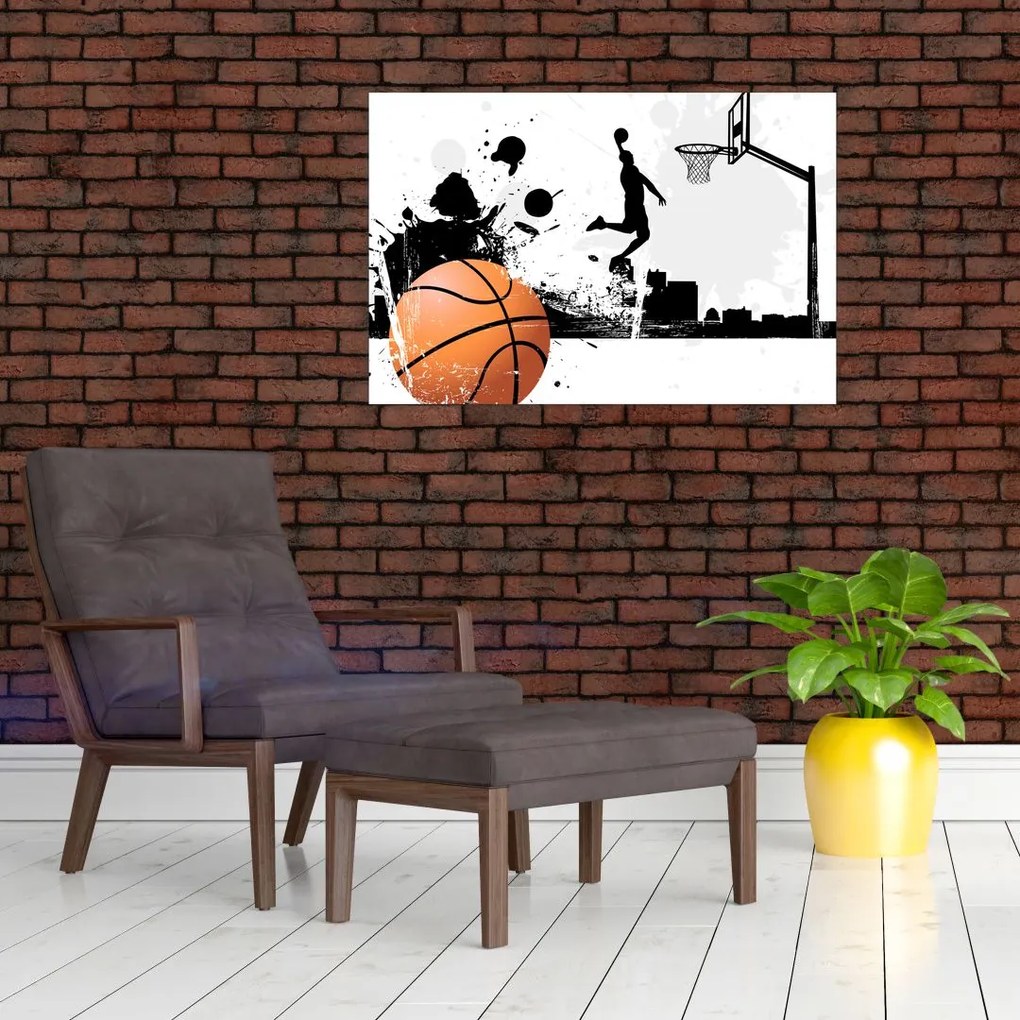 Obraz - Hráč basketbalu (90x60 cm)