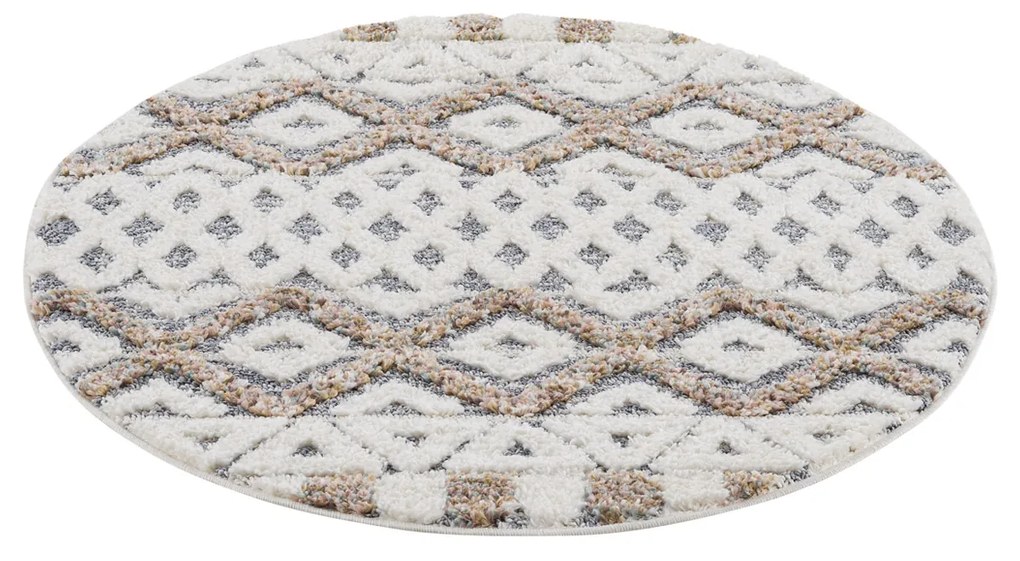 Dekorstudio Moderný okrúhly koberec FOCUS 3050 sivý Priemer koberca: 160cm